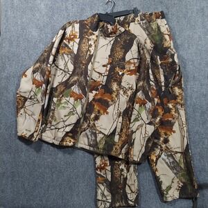 ScentLok Jacket Pants Set Mens XL Brown Camo Vertigo Whitetail Elite Hunting